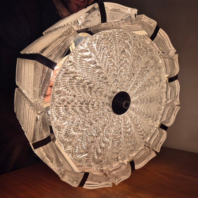 Metal Mid-Century Modern Ceiling Lamp from J.T. Kalmar, 1960s For Sale - Image 7 of 8