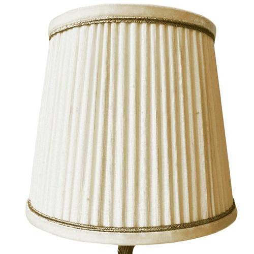 Vintage Hollywood Regency Cherub Table Lamp with Pleated Shade, 1960s For Sale - Image 9 of 13