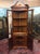 Wood Vintage Corner Cabinet, Burl Walnut and Curly Maple Cabinet For Sale - Image 7 of 11