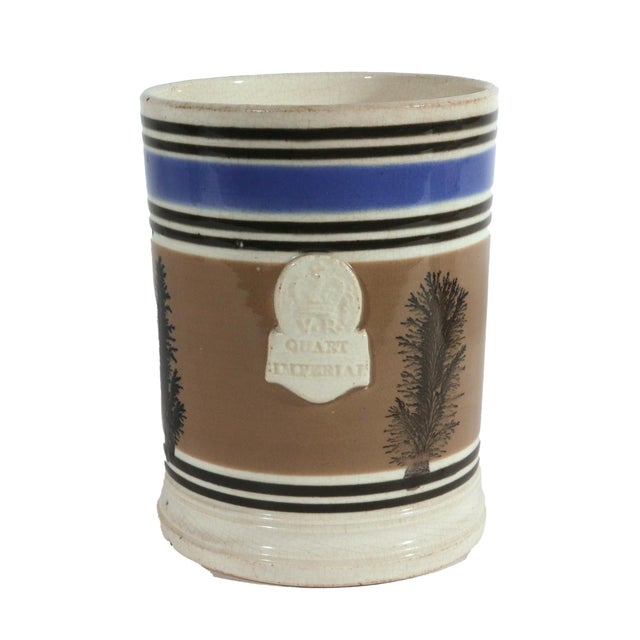 Mid 19th Century English Victorian Mocha Dendritic Mocha Tankard For Sale In Philadelphia - Image 6 of 8