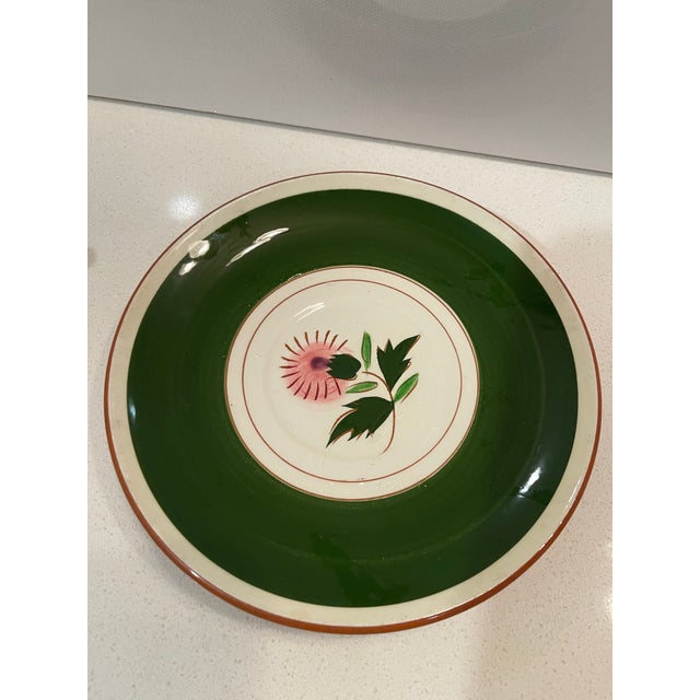 Ceramic Mid-20th Century Stangl Pink Thistle Tea Cup & Saucer Set For Sale - Image 7 of 12