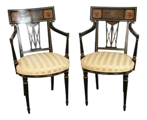 English Regency Armchairs - a Pair