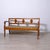 Directoire Walnut and Floral Fabric Bench, Italy, 1900s For Sale - Image 14 of 18