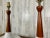 Wood Mid-Century Ceramic and Walnut Table Lamps For Sale - Image 7 of 11