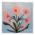 Modern Abstract Floral Folk Art Acrylic Painting on Canvas, Signed, Framed, Dated For Sale