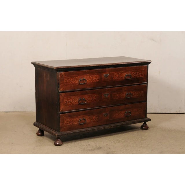 Italian 18th Century Italian Chest with Orig. Hardware For Sale - Image 3 of 11