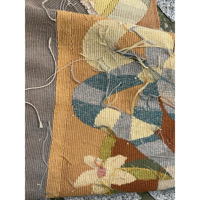 Antique French Aubusson Tapestry Border Fragment, 1890s For Sale - Image 17 of 18