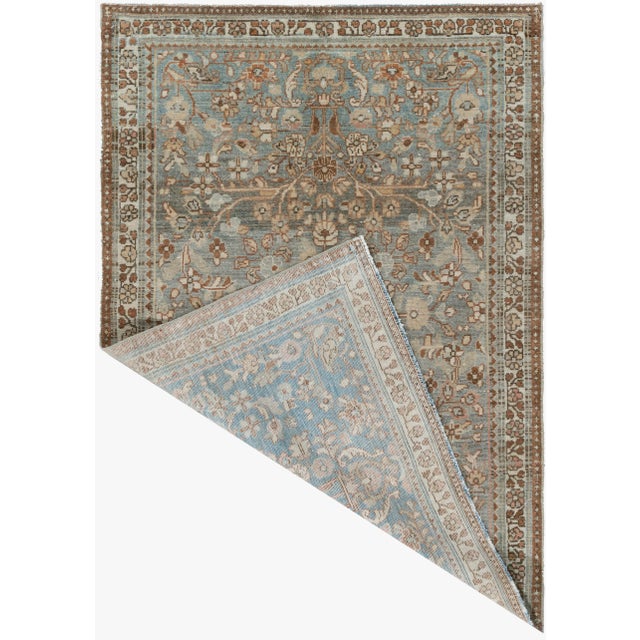 Antique Circa 1920 Malayer Rug 3'4 X 4'9 For Sale - Image 10 of 10