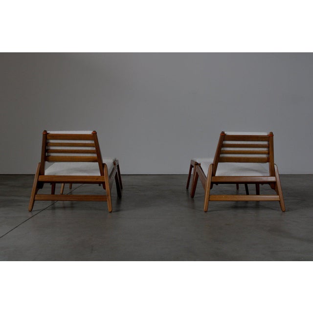 Hunting Chairs and Ottomans by Heinz Heger, Germany, 1960s, Set of 4 For Sale - Image 12 of 14