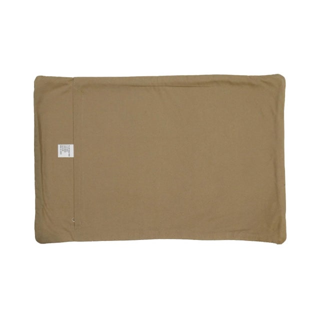 This unique Turkish vintage handwoven kilim pillow Cover is made up of wool. Kilims are produced by tightly interweaving...