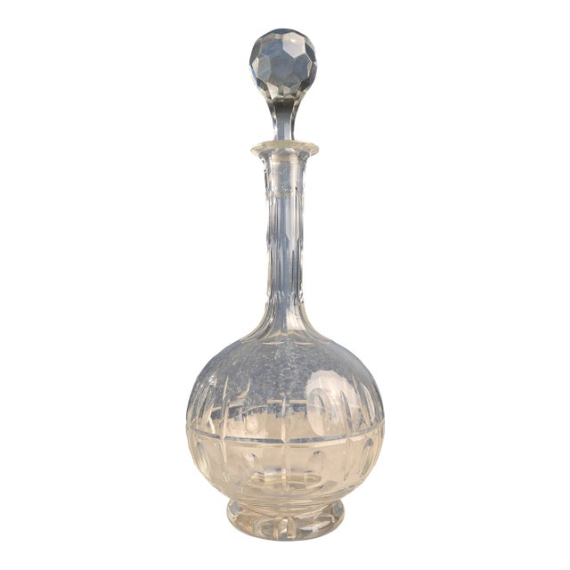 Antique Glass Decanter Uk, Circa 1860 For Sale