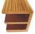 Mid-Century Modern Zebra Wood Tiered Low Bookcase Side or End Table For Sale - Image 3 of 9