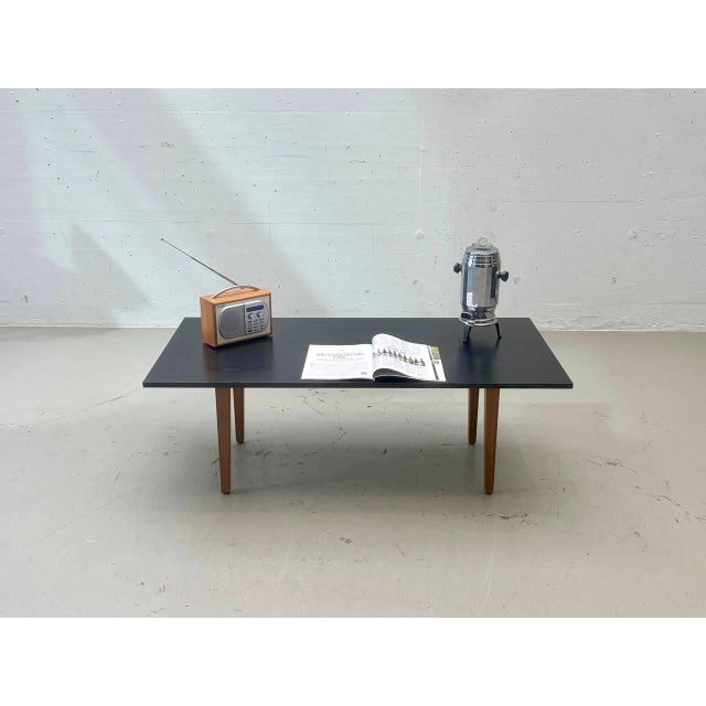 Modern Dining Table in Black Ash with Wooden Frame, 1960s For Sale - Image 15 of 15