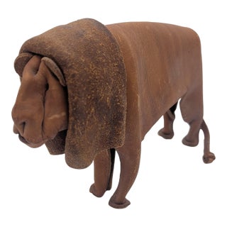 Deru Leather Lion For Sale