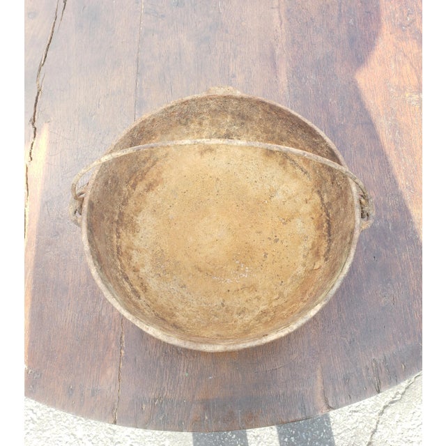 1900 - 1909 Antique Hanging Kettles With Rustic Patina Circa 1900s - a Pair For Sale - Image 5 of 13