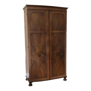 1900s English Mahogany Armoire For Sale