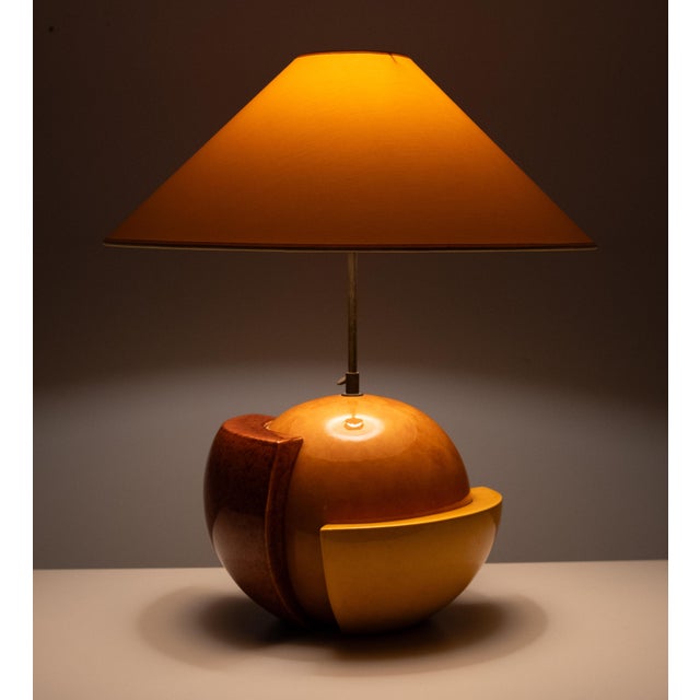 Post Modern Ceramic Table Lamp by François Chatain, France, 1980s For Sale - Image 8 of 13