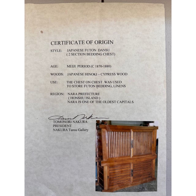 Late 19th Century Japanese Futon Dansu - 2 Piece For Sale In Los Angeles - Image 6 of 7