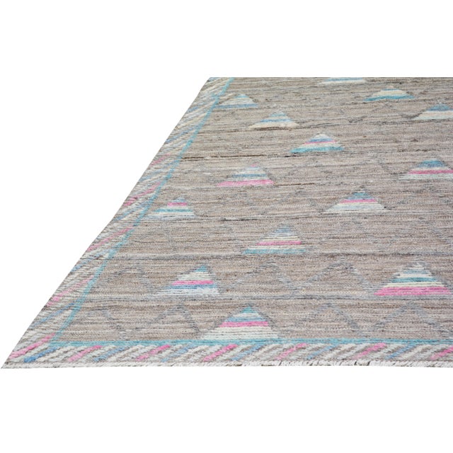 Moroccan Moroccan Hand Knotted Wool Rug, 6'5"x10'1" For Sale - Image 3 of 6