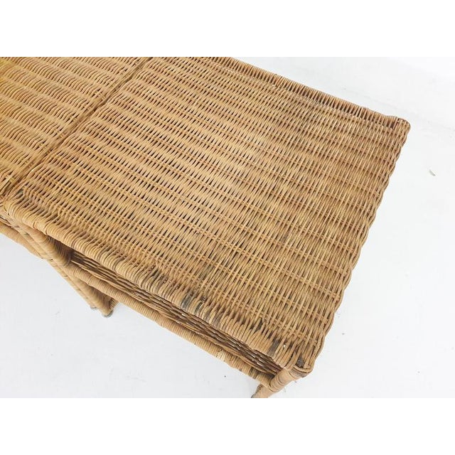 Vintage Wicker Nightstands, France, 1960s, Set of 2 For Sale - Image 3 of 11