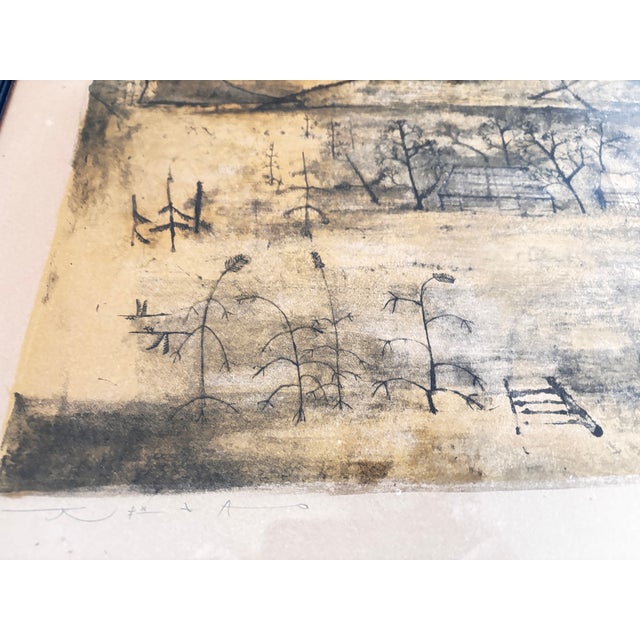 Zao Wou Ki, Mountain and Sun, 1951, Color Lithograph For Sale - Image 6 of 13