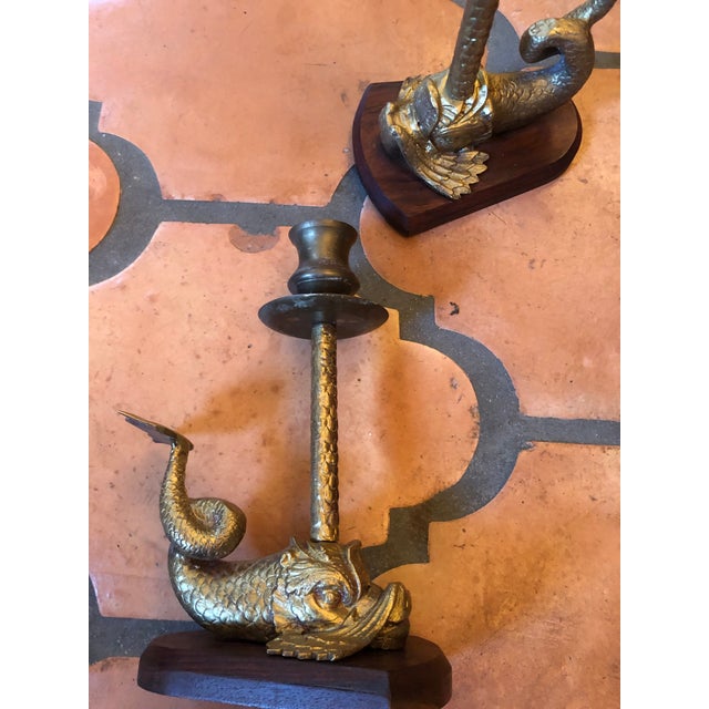 Vintage Dolphin Candlesticks a Pair Chairish