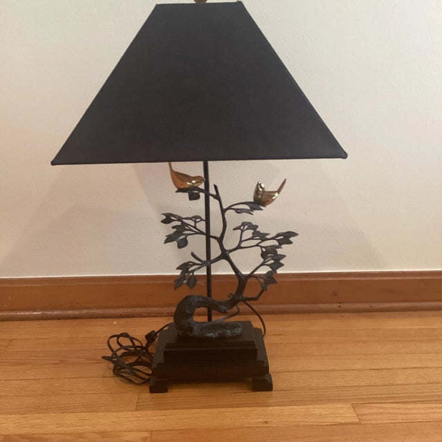 Vintage Frederick Cooper Birds on Tree Sculptural Brass and
