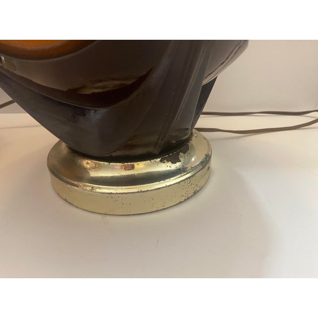 Vintage Phoenix Consolidated Light Co Amber 24” Set of Patriotic Lamps Rare - a Pair For Sale - Image 18 of 18