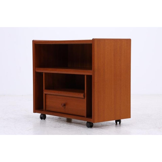 Vintage Teak Record Cabinet, 1970s For Sale - Image 15 of 16