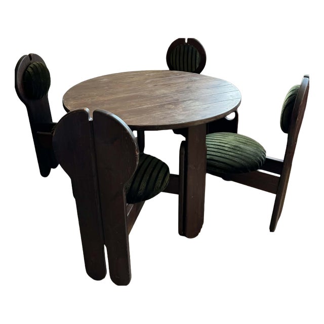 Vintage Dining Set by Szedleczky Mária, 1960s, Set of 5 For Sale