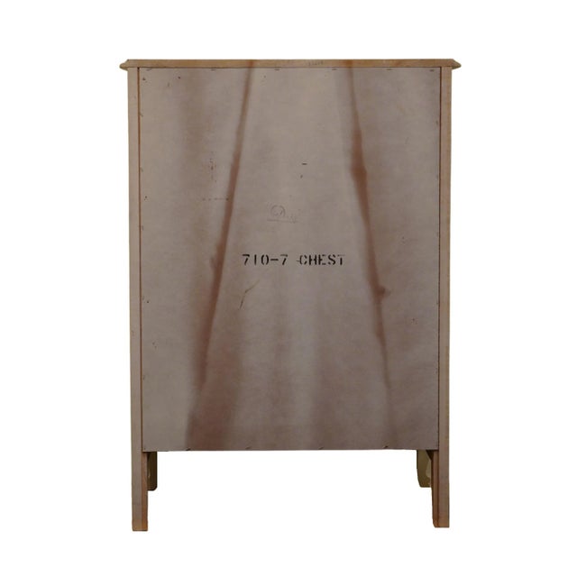 Dixie Furniture Cream Painted Shabby Chic / Country French Style 32" Chest of Drawers 710-7 For Sale - Image 10 of 12