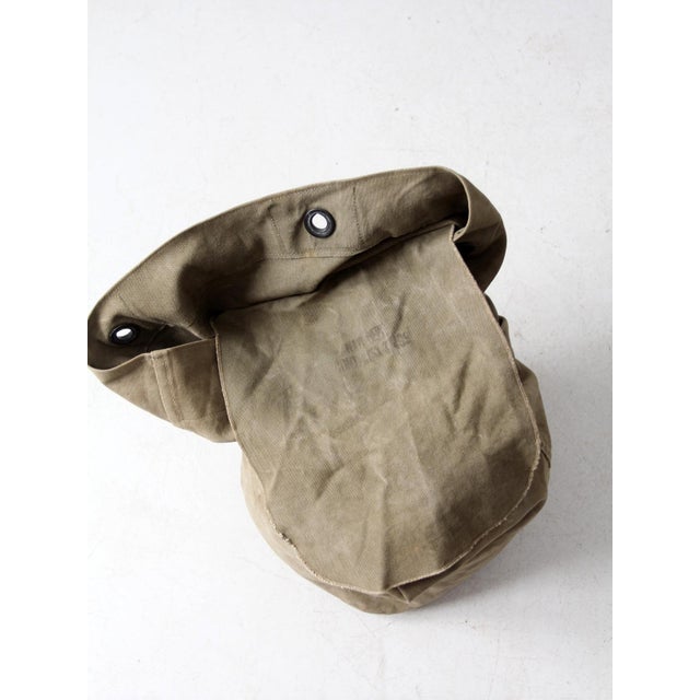 Beige Vintage Canvas Mail Sack Postal Bag For Sale - Image 8 of 11