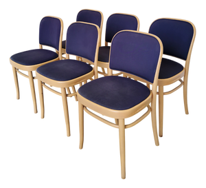 Vintage Bentwood Dining Chairs, 1970s, Set of 6