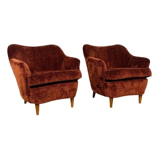 Mid-Century Italian Chairs, 1950s, Set of 2 For Sale