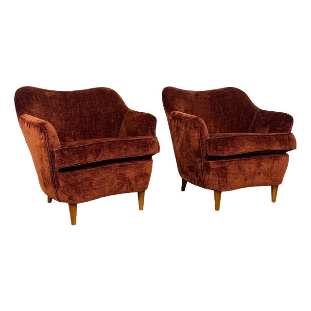 Mid-Century Italian Chairs, 1950s, Set of 2 For Sale