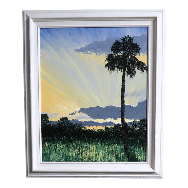 "Easter Morning" - Mark Stanford (American B. 1959 - ) - Signed Original Palette Knife Oil Painting - For Sale