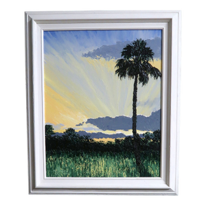 "Easter Morning" - Mark Stanford (American B. 1959 - ) - Signed Original Palette Knife Oil Painting -