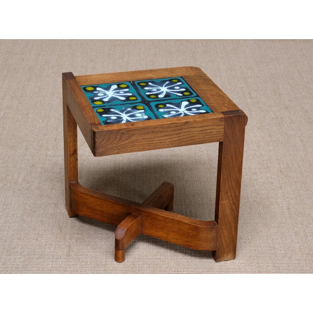 Vintage Side Tables by Guillerme & Chambron for Votre Maison, 1950s, Set of 4 For Sale - Image 6 of 16