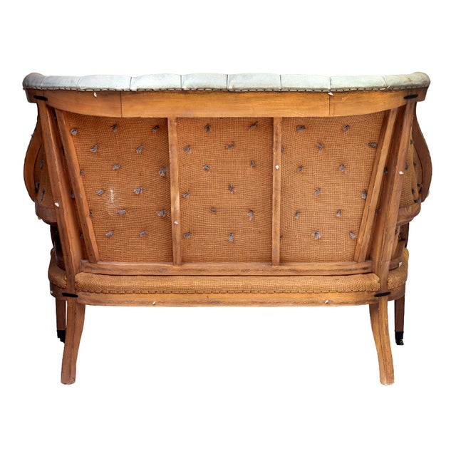 Vintage Deconstructed 19th C. English Wing Settee, Restoration Hardware For Sale In Los Angeles - Image 6 of 12