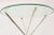 Metal Vintage Silver-Plate Tripod and Glass Folding Side or Drink Tables 1960's For Sale - Image 7 of 10