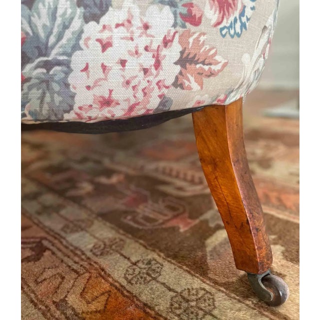 Tan Victorian Child's Sofa For Sale - Image 8 of 12