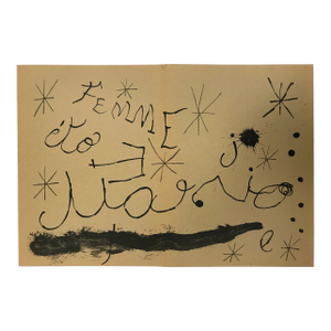 Joan Miro Original Lithograph DM19151d Derriere Le Miroir 1965