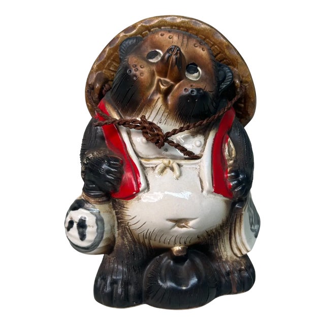 Vintage Ceramic Tanuki Figurine, 1960s For Sale