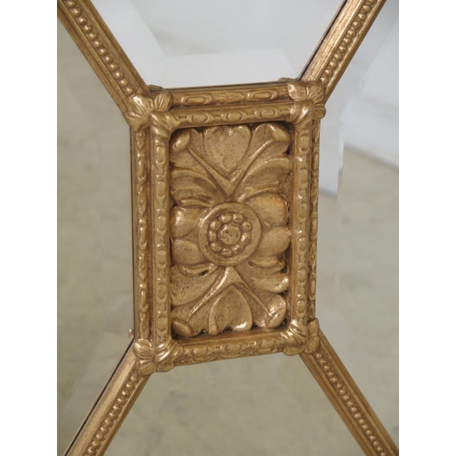 Friedman Brothers Friedman Brothers Rectangular Gold Beveled Glass Mirror For Sale - Image 4 of 8