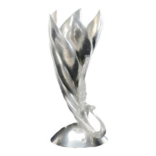 Piero Figura Pewter Wine Chiller Vase Centerpiece for Neiman Marcus For Sale