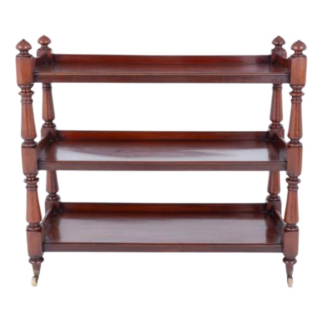 Victorian Book Shelf in Mahogany, 1860s For Sale