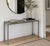 Mid Century Modern Chrome & Smoked Glass Console Table, c. 1960's. This simple and sleek table is perfect for placing...
