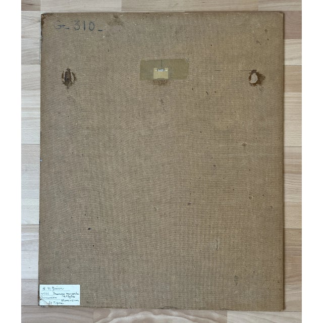 Armand Marie Guérin, Personnages sous le porche de l'église, Oil on Wood For Sale - Image 9 of 12