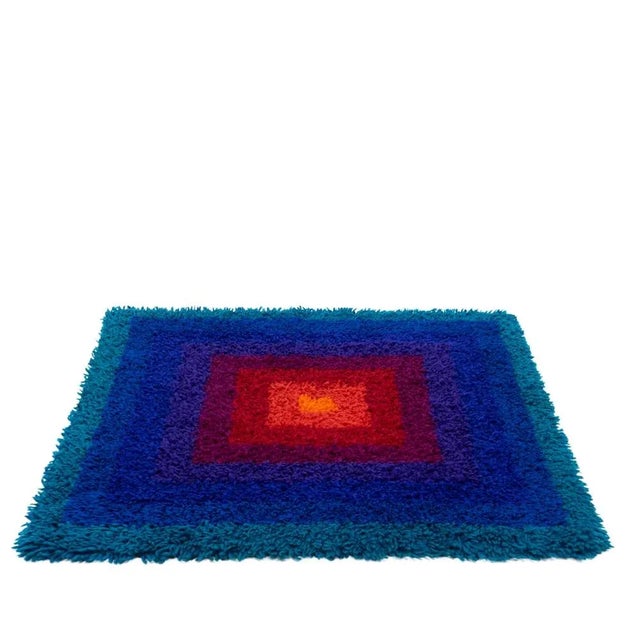 Square Rug Mira-Carré by Verner Panton, 1970s For Sale - Image 12 of 12