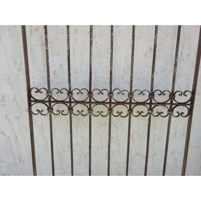 Victorian Antique Victorian Iron Gate For Sale - Image 3 of 7